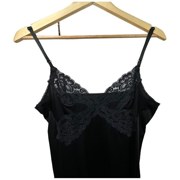 Vintage Vanity Fair Black Lace Slip Dress - Picture 4 of 6